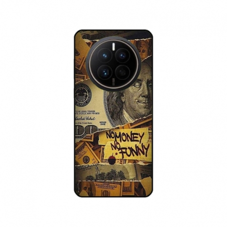 Husa personalizata tip carcasa HQPrint pentru Huawei Mate 50 Pro, model No Money No Funny, multicolor, S1D1M0262
