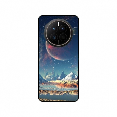 Husa personalizata tip carcasa HQPrint pentru Huawei Mate 50 Pro, model Alien Planet, multicolor, S1D1M0264