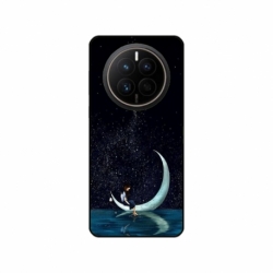 Husa personalizata tip carcasa HQPrint pentru Huawei Mate 50 Pro, model Moon Fishing, multicolor, S1D1M0270
