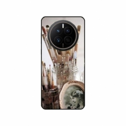 Husa personalizata tip carcasa HQPrint pentru Huawei Mate 50 Pro, model Brush, multicolor, S1D1M0282