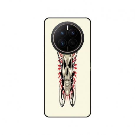 Husa personalizata tip carcasa HQPrint pentru Huawei Mate 50 Pro, model Skull 1, multicolor, S1D1M0284