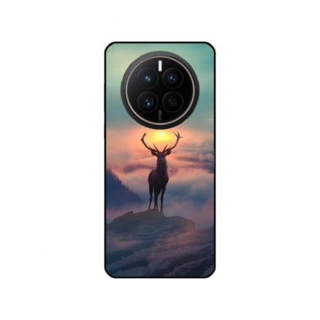 Husa personalizata tip carcasa HQPrint pentru Huawei Mate 50 Pro, model Antlers, multicolor, S1D1M0303