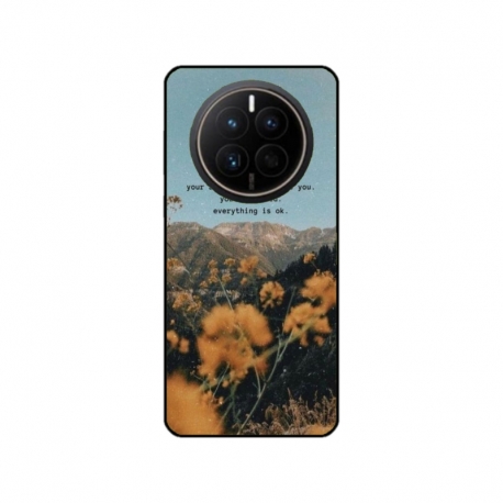 Husa personalizata tip carcasa HQPrint pentru Huawei Mate 50 Pro, model Quote 1, multicolor, S1D1M0306