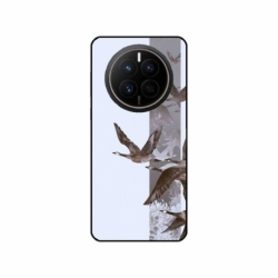 Husa personalizata tip carcasa HQPrint pentru Huawei Mate 50 Pro, model Birds, multicolor, S1D1M0314