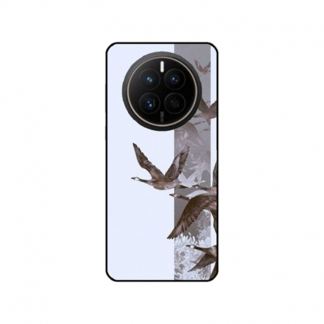 Husa personalizata tip carcasa HQPrint pentru Huawei Mate 50 Pro, model Birds, multicolor, S1D1M0314