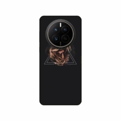 Husa personalizata tip carcasa HQPrint pentru Huawei Mate 50 Pro, model Triangle Rose, multicolor, S1D1M0316