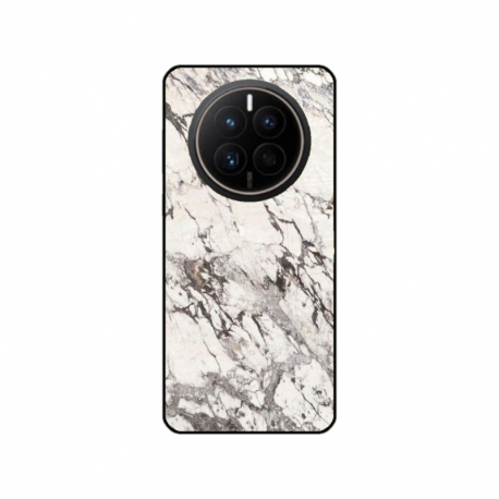 Husa personalizata tip carcasa HQPrint pentru Huawei Mate 50 Pro, model White Marble, multicolor, S1D1M0325