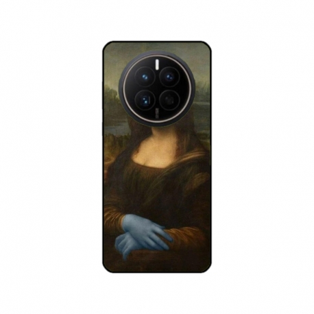 Husa personalizata tip carcasa HQPrint pentru Huawei Mate 50 Pro, model Covid Mona Lisa, multicolor, S1D1M0327