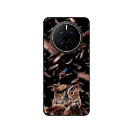 Husa personalizata tip carcasa HQPrint pentru Huawei Mate 50 Pro, model Owl, multicolor, S1D1M0334