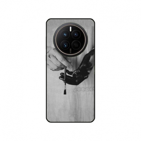Husa personalizata tip carcasa HQPrint pentru Huawei Mate 50 Pro, model Black Paint, multicolor, S1D1M0336
