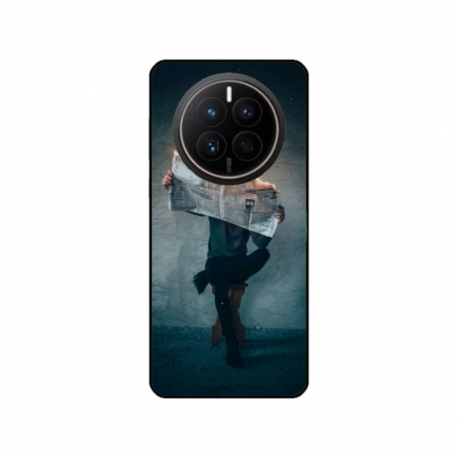 Husa personalizata tip carcasa HQPrint pentru Huawei Mate 50 Pro, model Burn the News, multicolor, S1D1M0345