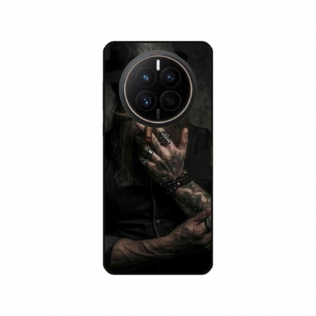 Husa personalizata tip carcasa HQPrint pentru Huawei Mate 50 Pro, model Beard Man, multicolor, S1D1M0355