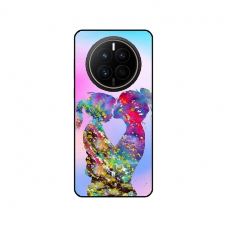 Husa personalizata tip carcasa HQPrint pentru Huawei Mate 50 Pro, model Colorful Love, multicolor, S1D1M0376