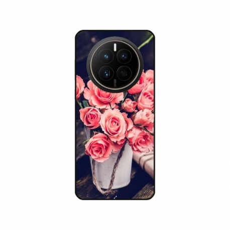 Husa personalizata tip carcasa HQPrint pentru Huawei Mate 50 Pro, model Flowers 22, multicolor, S1D1M0379