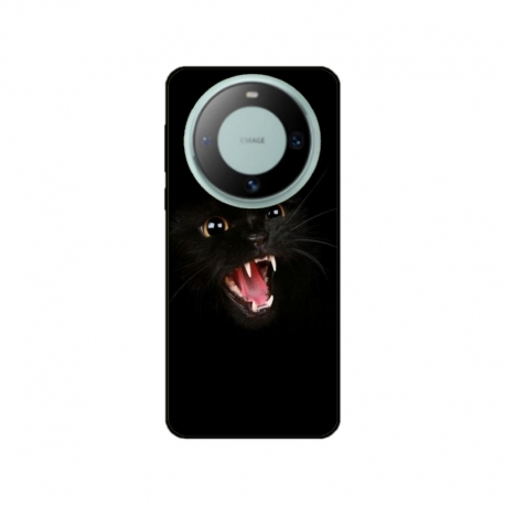 Husa personalizata tip carcasa HQPrint pentru Huawei Mate 60 Pro, model Black Cat 2, multicolor, S1D1M0016