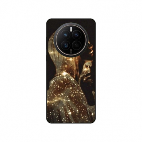 Husa personalizata tip carcasa HQPrint pentru Huawei Mate 50, model Golden Girl, multicolor, S1D1M0350