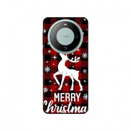 Husa personalizata tip carcasa HQPrint pentru Huawei Mate 60 Pro, model Merry Christmas Reindeer 2, multicolor, S1D1M0050