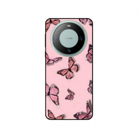 Husa personalizata tip carcasa HQPrint pentru Huawei Mate 60 Pro, model Butterfly 7, multicolor, S1D1M0076