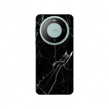 Husa personalizata tip carcasa HQPrint pentru Huawei Mate 60 Pro, model Black Marble, multicolor, S1D1M0229