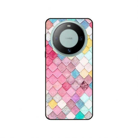 Husa personalizata tip carcasa HQPrint pentru Huawei Mate 60 Pro, model Color Scales, multicolor, S1D1M0258