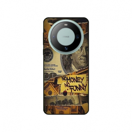 Husa personalizata tip carcasa HQPrint pentru Huawei Mate 60 Pro, model No Money No Funny, multicolor, S1D1M0262