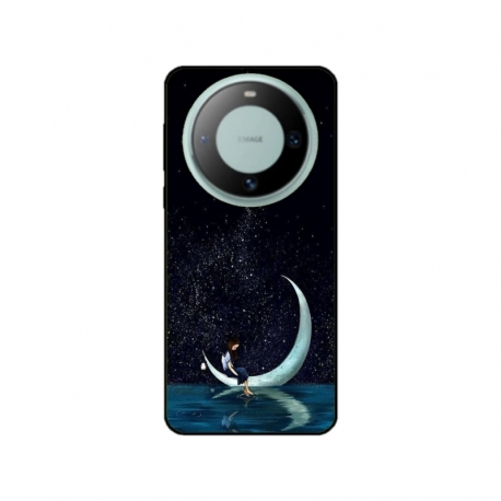 Husa personalizata tip carcasa HQPrint pentru Huawei Mate 60 Pro, model Moon Fishing, multicolor, S1D1M0270