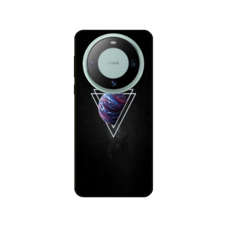 Husa personalizata tip carcasa HQPrint pentru Huawei Mate 60 Pro, model Triangle Planet, multicolor, S1D1M0278