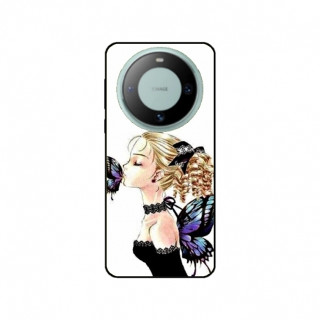Husa personalizata tip carcasa HQPrint pentru Huawei Mate 60 Pro, model Butterfly Fairy, multicolor, S1D1M0294