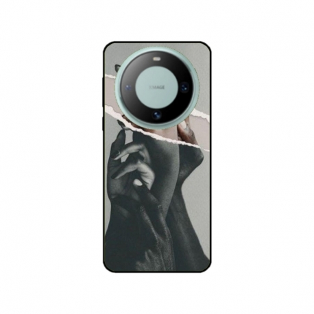 Husa personalizata tip carcasa HQPrint pentru Huawei Mate 60 Pro, model Black and White Hands, multicolor, S1D1M0300