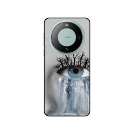Husa personalizata tip carcasa HQPrint pentru Huawei Mate 60 Pro, model Teary Eye, multicolor, S1D1M0307