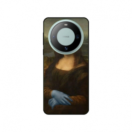 Husa personalizata tip carcasa HQPrint pentru Huawei Mate 60 Pro, model Covid Mona Lisa, multicolor, S1D1M0327