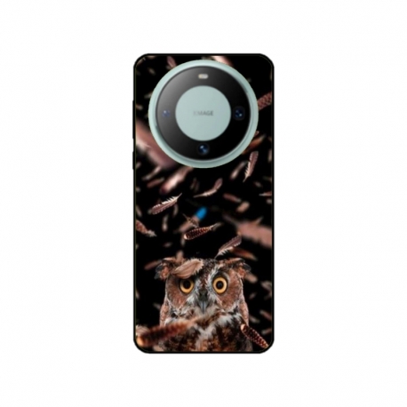 Husa personalizata tip carcasa HQPrint pentru Huawei Mate 60 Pro, model Owl, multicolor, S1D1M0334