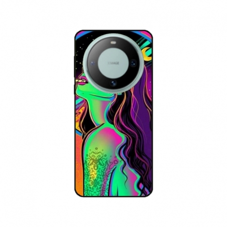 Husa personalizata tip carcasa HQPrint pentru Huawei Mate 60, model Colorful Girl, multicolor, S1D1M0249