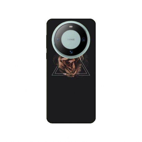 Husa personalizata tip carcasa HQPrint pentru Huawei Mate 60, model Triangle Rose, multicolor, S1D1M0316