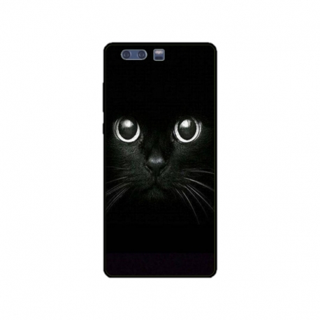 Husa personalizata tip carcasa HQPrint pentru Huawei P10 Plus, model Black Cat 1, multicolor, S1D1M0015