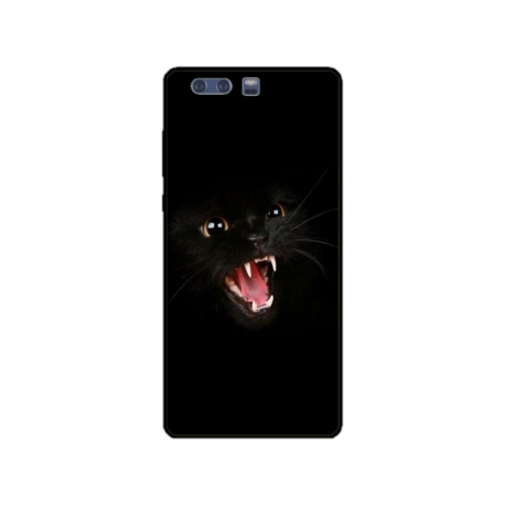 Husa personalizata tip carcasa HQPrint pentru Huawei P10 Plus, model Black Cat 2, multicolor, S1D1M0016