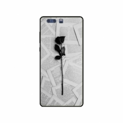 Husa personalizata tip carcasa HQPrint pentru Huawei P10 Plus, model Black Rose, multicolor, S1D1M0021