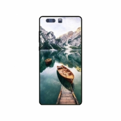 Husa personalizata tip carcasa HQPrint pentru Huawei P10 Plus, model Boats, multicolor, S1D1M0024