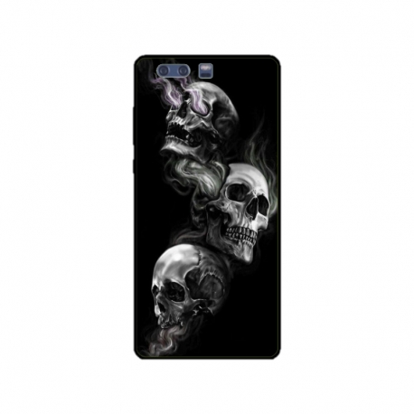 Husa personalizata tip carcasa HQPrint pentru Huawei P10 Plus, model Skulls, multicolor, S1D1M0032