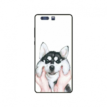 Husa personalizata tip carcasa HQPrint pentru Huawei P10 Plus, model Fluffy Dog, multicolor, S1D1M0033