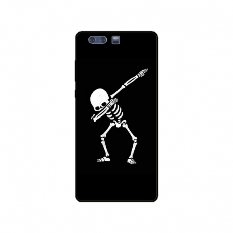 Husa personalizata tip carcasa HQPrint pentru Huawei P10 Plus, model Dab Skeleton, multicolor, S1D1M0034
