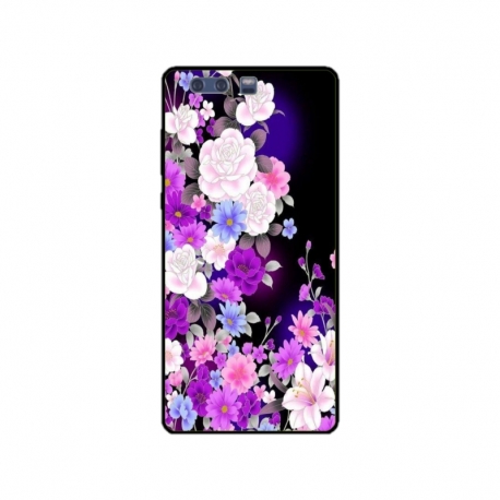 Husa personalizata tip carcasa HQPrint pentru Huawei P10 Plus, model Flowers 3, multicolor, S1D1M0039