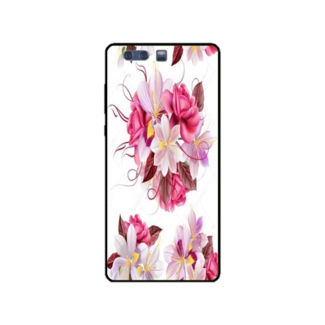 Husa personalizata tip carcasa HQPrint pentru Huawei P10 Plus, model Flowers 4, multicolor, S1D1M0040