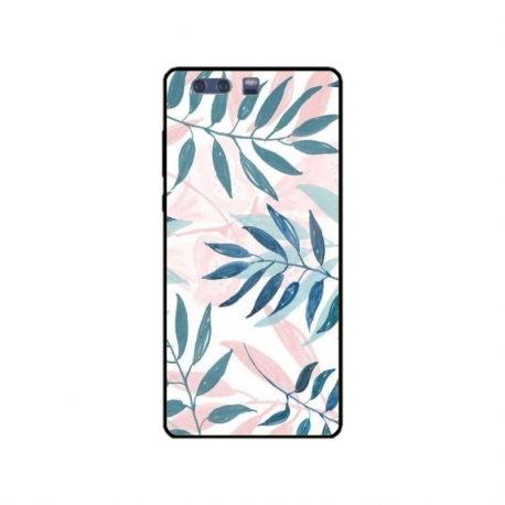 Husa personalizata tip carcasa HQPrint pentru Huawei P10 Plus, model Leaf Design 1, multicolor, S1D1M0044