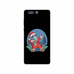 Husa personalizata tip carcasa HQPrint pentru Huawei P10 Plus, model Covid Santa, multicolor, S1D1M0055