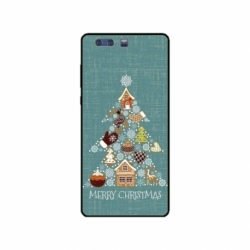 Husa personalizata tip carcasa HQPrint pentru Huawei P10 Plus, model Merry Christmas 1, multicolor, S1D1M0056