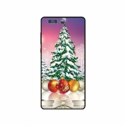 Husa personalizata tip carcasa HQPrint pentru Huawei P10 Plus, model Christmas Tree 1, multicolor, S1D1M0057