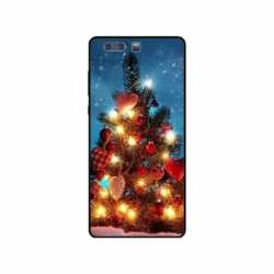 Husa personalizata tip carcasa HQPrint pentru Huawei P10 Plus, model Christmas Tree 2, multicolor, S1D1M0058