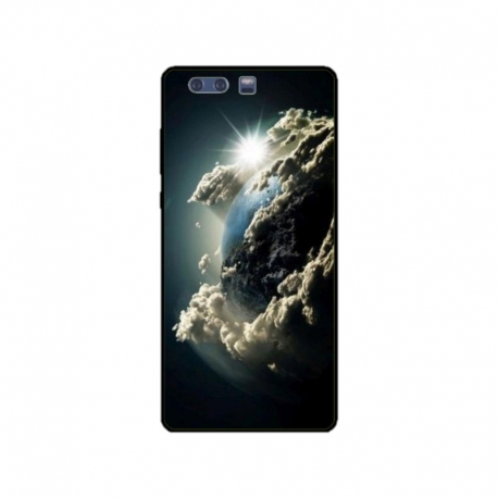 Husa personalizata tip carcasa HQPrint pentru Huawei P10 Plus, model Cloudy Earth, multicolor, S1D1M0067