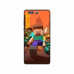 Husa personalizata tip carcasa HQPrint pentru Huawei P10 Plus, model Minecraft 1, multicolor, S1D1M0125